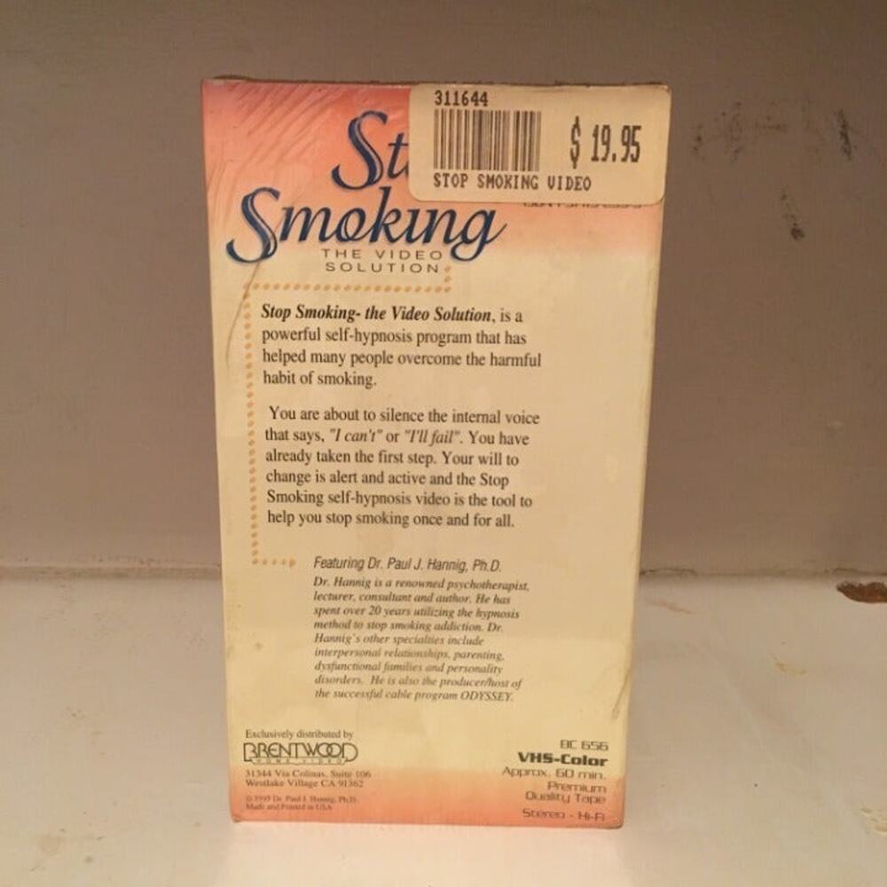 Stop Smoking VHS - Picture 3 of 4